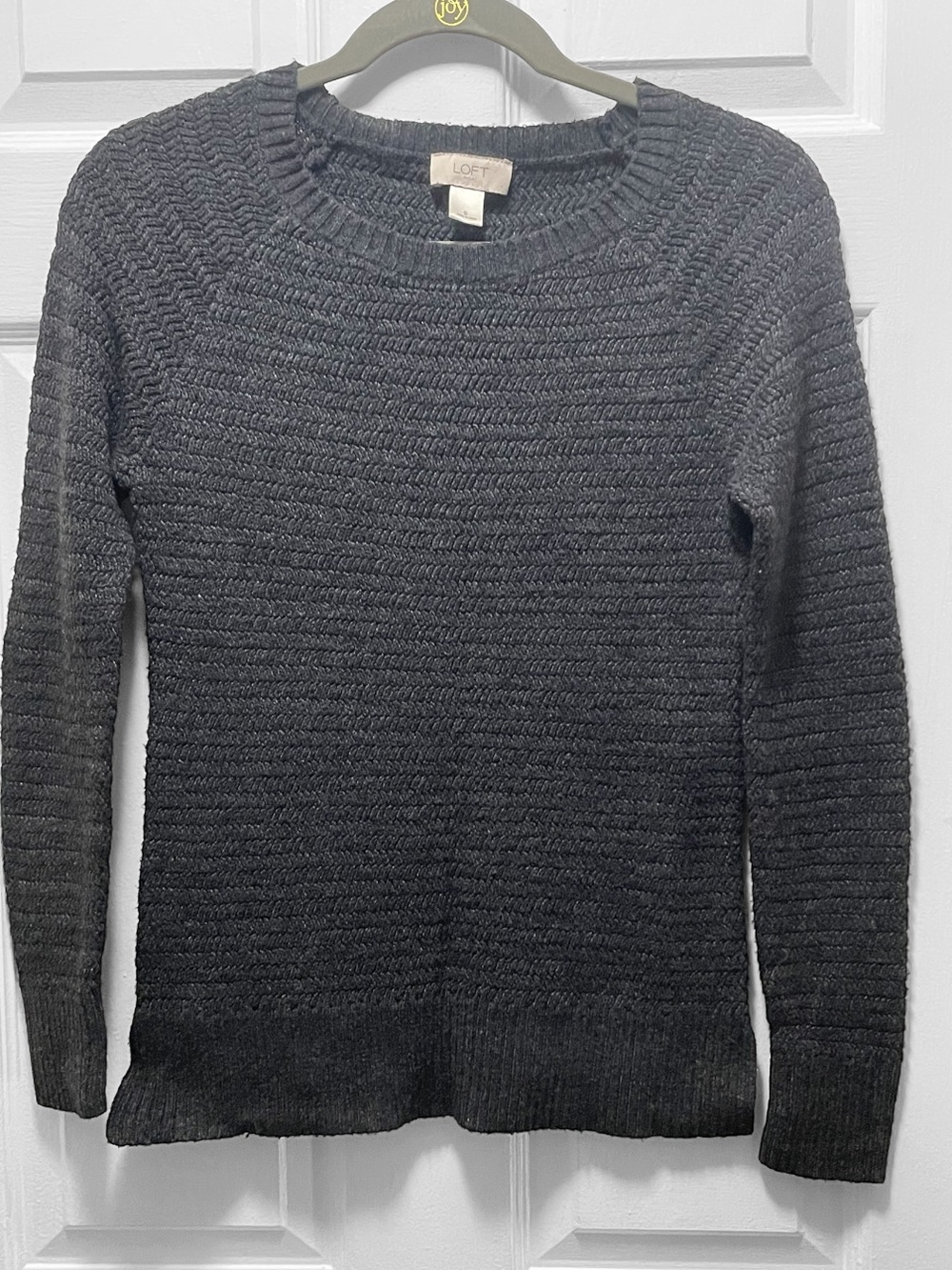 LOFT Dark Gray Crewneck Sweater